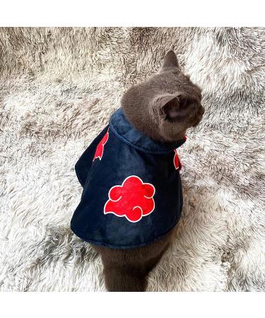 RELABTABY Cat Cloak Costume - Halloween Anime Pet Clothes for Cosplay & Ninja Cloak Christmas, Cute Party Dog Cape, Black (One Size) - Buy Online on GoSupps.com