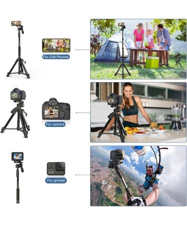 69 Camera Tripod - Patented 3-Way Swivel Portable Phone Stand - Professional Aluminum Alloy Monopod for Canon Nikon GoPro DSLR DV Smartphone - Buy Online on GoSupps.com