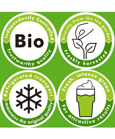  good wei Matcha Powder Organic Premium "Midori" Finely Ground Green Tea | Matcha & Latte | Rich in Antioxidants & Vitamins (200g) - Buy Online on GoSupps.com