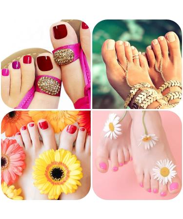 720 Glossy Short False Toenails Full Cover Solid Color Fake Toe Nails - Vivid Colors for DIY Manicure and Salon Use - Buy Online on GoSupps.com