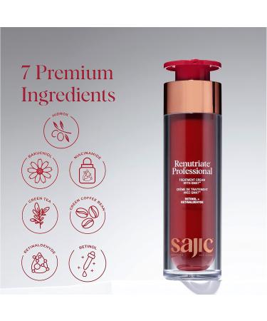 Renutriate Professional Retinol Face Cream - Anti Aging Moisturizer for Brighter Smoother Skin | USA-Made Retinol & Collagen Treatment for Wrinkle Repair - Buy Online on GoSupps.com