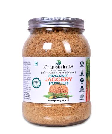 Orgrain India Organic Jaggery Powder 21.16 Oz | Hand Crushed Gur Powder | Organically Grown | No Preservatives Added | No Artificial Flavors - Buy Online on GoSupps.com