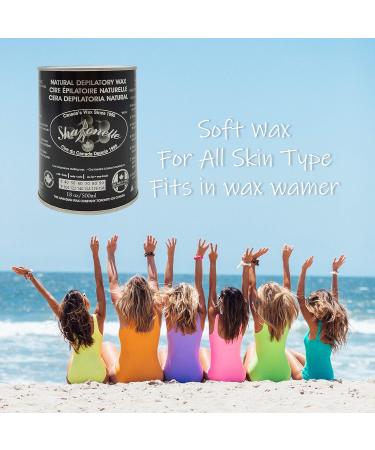 Sharonelle Soft Wax All Purpose Hair Removal Natural Depilatory Canned Wax for Sensitive Skin Canada-Made Melting Wax in Black color Canned Package (1PC Azulene) 500 ml (Pack of 1) Azulene - Buy Online on GoSupps.com