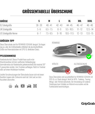 GripGrab AquaShield High Cut Road Bike Rain Overshoes | Zipperless Long Aero Cycling Overshoes for Size L (42/43) - Black - Buy Online on GoSupps.com