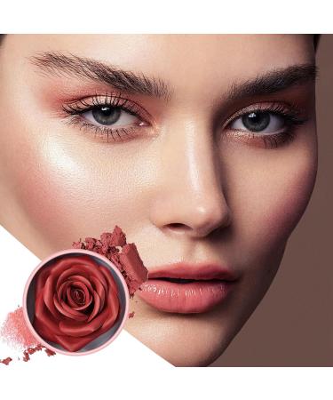  Bsbkoj Rose Blush Natural 3D Rose Petal Blusher Long-Lasting Lightweight Buildable Rouge 10ml Ideal for Cheeks Women Girls Parties Gatherings Events Makeup Finish - Buy Online on GoSupps.com