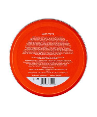 Men Rock Matt Paste Hair Styling - High Hold No Shine Water-Based 90ml | Optimal Matt Finish for Men's Hair - Buy Online on GoSupps.com