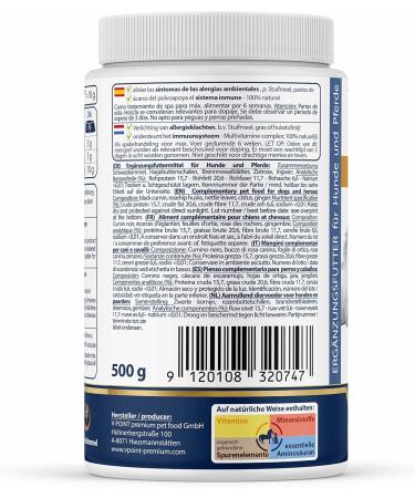 V-Point Allergo Plus 500g - Premium Herbal Allergy Powder for Dogs & Horses | Pollen Grass Hay Dust Relief & Prevention - Buy Online on GoSupps.com