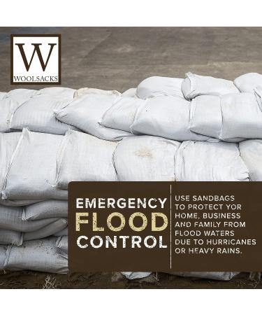 Woolsacks 18x30 Polypropylene Sand Bags - Empty White Sandbags with Ties and UV Protection (10 Pack) - Heavy Duty 100 Lb. Capacity for Flooding, Construction & More - Buy Online on GoSupps.com