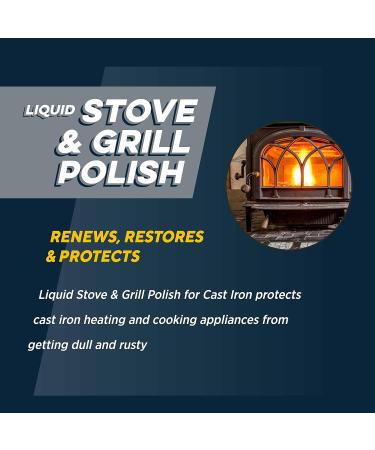 Rutland Products Grill Liquid Stove Polish - 8 Fl Oz (Pack of 1) | Black - Perfect for International Shipping - Buy Online on GoSupps.com