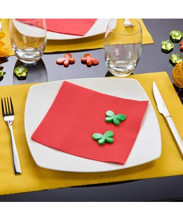 Le Nappage Tex-Touch Red Paper Napkins - FSC Certified 40 Large 38x38 cm Napkins for Events & Dining - Buy Online on GoSupps.com