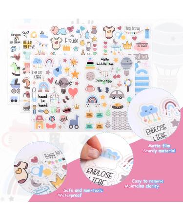 Baby Stickers Set - 424 Motifs for Photo Albums | Perfect Gifts for Boys & Girls - Buy Online on GoSupps.com