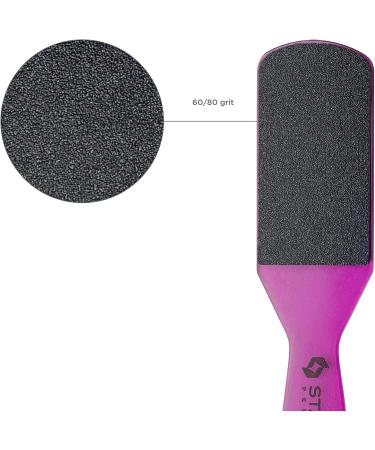 Steleks Pro Expert 10 Pedicure File - Effective Callus Rasp for Smooth Feet | 60/80 Grit - Purple | International Shipping Available - Buy Online on GoSupps.com