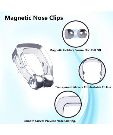 Anti Snoring Magnetic Nose Clips & 8 Nasal Dilators - Snoring Solution for Restful Sleep | Men and Women - Buy Online on GoSupps.com