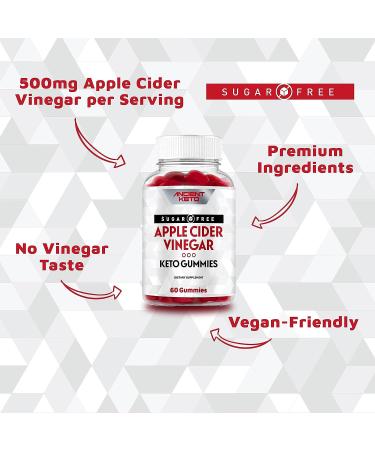 Ancient Keto Sugar-Free ACV Gummies with The Mother - 60ct Pack for Healthy Weight, Cleanse & Detox - Vegan, Sugarless Immune & Gut Health Support - Buy Online on GoSupps.com