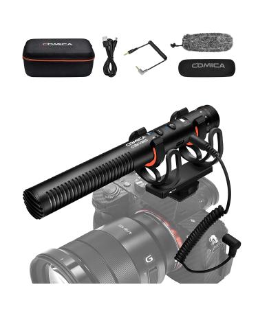 Comica CVM-VM20 Shotgun Microphone, Super-Cardioid Camera Microphone with Rycote Shockmount, Windscreen, Wind Muff, OLED Power Display, Video Microphone for Smartphones, DSLR Cameras, Tablets, Laptops - Buy Online on GoSupps.com