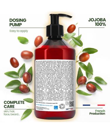 Organic Cold-Pressed Jojoba Oil - 30ml | Best Face Skin Hair & Beard Oil | Anti-Aging & Moisturizing Massage Oil - Buy Online on GoSupps.com