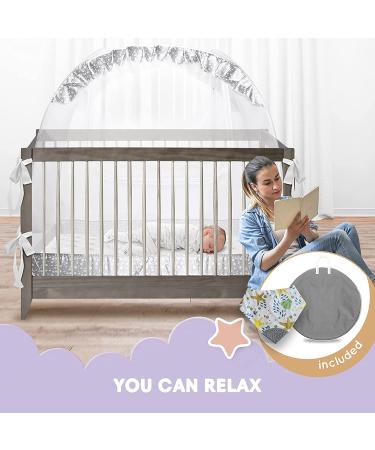 LA CHUPETA Crib Tent - Baby Safety Pop Up Canopy & Mosquito Net | Crib Cover to Prevent Climbing - Buy Online on GoSupps.com