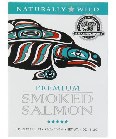 Alaska Smokehouse Premium Smoked Salmon, 4 Ounce Gift box 4 Ounce (Pack of 1)