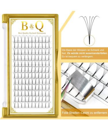 5D C Curl Eyelash Extensions 0.10mm - Long Foot Fan Boom - Individual Lengths 8-15mm | Premium Volume Technology - Buy Online on GoSupps.com