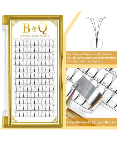 Shop 5D-C-0.10-13mm Long Foot Fan Eyelash Extensions - C Curl 0.10 Strength 8-15 Individual Lengths Matt Black | International Shipping Available - Buy Online on GoSupps.com
