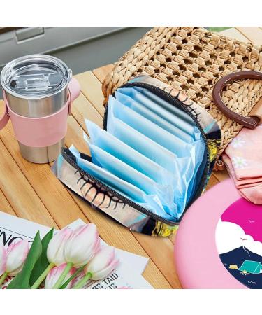 Shop Day of the Dead Sugar Skull Girl Portable Sanitary Napkin Bag | Menstrual Cup Holders for Women & Teens - Buy Online on GoSupps.com