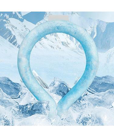 Collar Cooling Tube | Reusable Ice Gel Collar Tube for Heat Reduction | Wearable Tube Heat Reduction Body Cooling for Hot Outdoor School Gym Offices Sea Salt Blue Below 28 Degrees - Buy Online on GoSupps.com