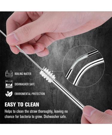Stainless Steel Straws FDA-Approved Ultra Long 8.5'' and 10.5'' Drinking Metal Straws for 20oz 30oz Stainless Tumblers Rumblers Cold Beverage - GGR (Set of 9) - Buy Online on GoSupps.com