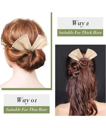 Hair Bun Maker Set - 4 Colors Flexible Doughnut Hair Tools for French Hairstyles - Buy Online on GoSupps.com