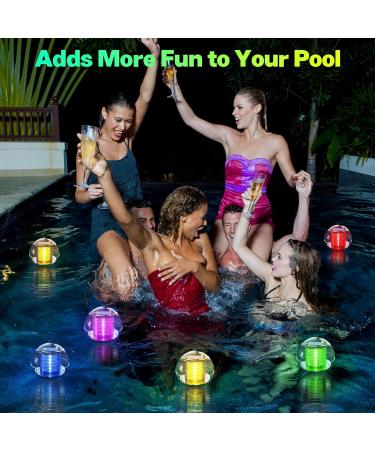 Linkax Solar Pool Lights - Waterproof Floating Lamps for Garden Pond & Swimming Pool - Color Changing Set of 2 - Buy Online on GoSupps.com
