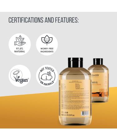 Ecolatier Grapefruit Body Wash - 97.5% Natural & Vegan Revitalizing Grapefruit & Clementine 20.3 Fl Oz - Buy Online on GoSupps.com