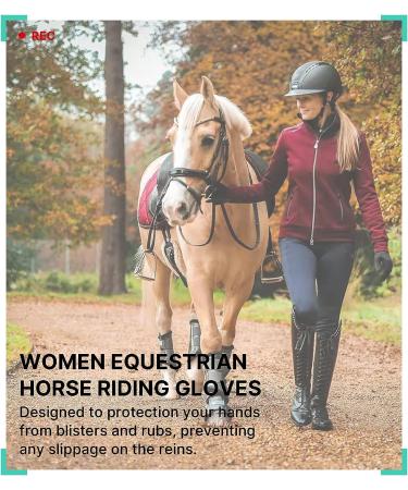 Thapower Women Winter Horse Riding Gloves - Black Large - Buy Online on GoSupps.com
