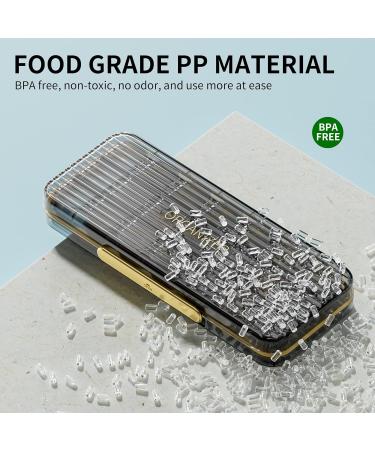 21 Cells Pill Organizer - Waterproof & Moistureproof Large Capacity Daily Case for Travel & Home Removable Compartments - Green - Buy Online on GoSupps.com