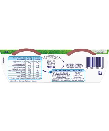 NESTLE NATURNES Baby Compotes Apples Plums 4 x 130 g from 4 to 6 Months - Buy Online on GoSupps.com