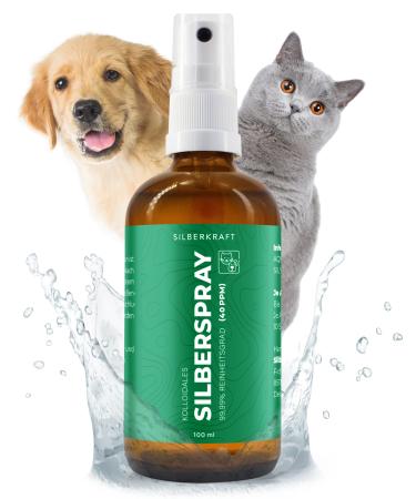 Silver power colloidal silver spray 100 ml - spray for wound healing - skin care for vermin infestation itching infections inflammation - for dogs cats rodents and other pets - Buy Online on GoSupps.com