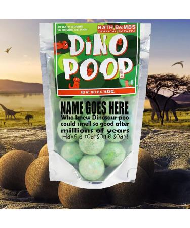 Dino Poop Personalised Tropical Scented Bath Bombs Gift Set - Buy Online on GoSupps.com