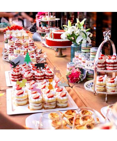Arthsdite 24Pcs Woodland Creatures Theme Cupcake Toppers Tree Mountain Deer Bear Rabbit Squirrel Fox Cupcake Picks Safari Jungle Animals Theme Baby Shower Birthday Party Cake Decorations Supplies - Buy Online on GoSupps.com