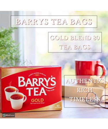 Barrys Tea Bags Tea Selection Bundle - 240 Tea Bags with Barry's Tea Gold Blend Barrys Tea Master Blend and Barrys Tea Decaf Blend Including Mint Retail Perfect Brew Guide - Buy Online on GoSupps.com