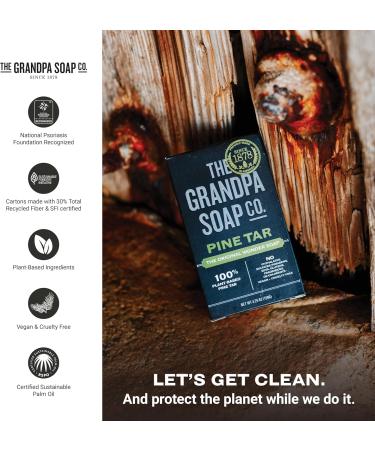 The Grandpa Soap Company Grandpa's Pine Tar Soap 92g (Pack of 2) - Buy Online on GoSupps.com
