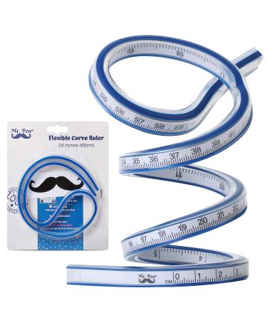 Mr. Pen- Ruler  Flexible Curve Ruler  24 Inch Ruler  Rulers for Drawing and Sewing  Curve Ruler  Curved Ruler  Bendable Ruler  Flexible Curve Template  Flexi Curve  Flexible Ruler for Engineering - Buy Online on GoSupps.com