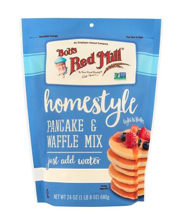 Bob's Red Mill Homestyle Pancake Mix 24oz (Pack of 4) - Whole Wheat Blend - Buy Online on GoSupps.com