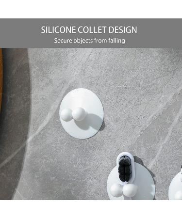 MSTECO 8-Piece Toothbrush Holder Set | Suction Cup Toothbrush & Razor Bracket | No-Punch Bathroom Organizer in White - Buy Online on GoSupps.com