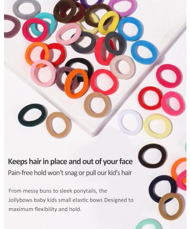 Jollybows 300 PCS Colorful Mini Hair Ties for Girls Elastic Hair Accessories for Toddlers Babies & Children 30 Vibrant Colors (1 inch / 2.5 cm) - Buy Online on GoSupps.com