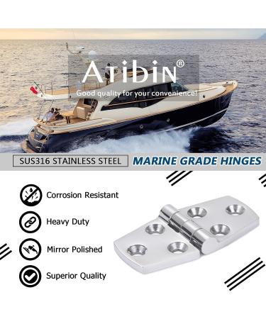 Marine Mount Stainless Steel Boat Door Hinges - Heavy Duty Deck Hardware - 2pcs - Buy Online on GoSupps.com