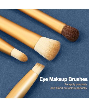 MAANGE Premium Synthetic Makeup Brush Set - Professional Blush & Contour Kit (Blue) | International Shipping - Buy Online on GoSupps.com