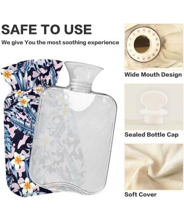 1L Heat Bottle with Soft Plush Cover | Discharge-Proof Screw Cap for Winter Sports & Outdoor Relief | Camo & Floral Design - Buy Online on GoSupps.com