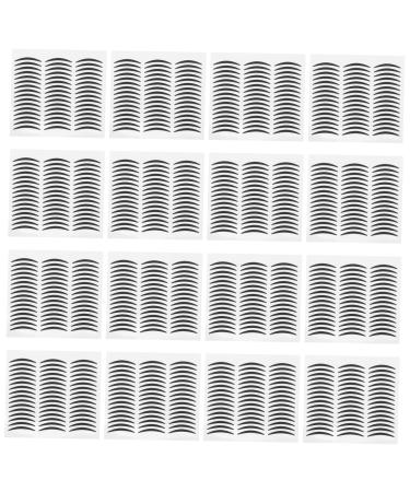 Ipetboom Ipetboom 1 Set Eyeliner Sticker With Double Eyelid Double Eyelid Stickers Beautiful Stickers Black Eyeliner Stickers Double Eyelid Eyeliner Stickers Eyelid Stickers Adhesive Tape Black 20 Sheets