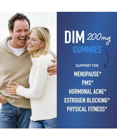 DIM Gummies | 200mg Hormone Balance for PMS Menopause & Acne | Estrogen Detox | Beet Root Antioxidant | Gluten-Free | 60ct - Buy Online on GoSupps.com