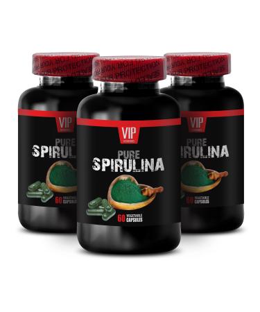 SPIRULINA Capsules - Spirulina Capsules Organic Spirulina Powder B-Vitamin Supplement Green Nutrition Everyday Daily Support Natural Energy Supplement for Natural Support Balanced 3Bot