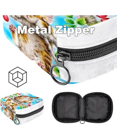 Sanitary Napkin Storage Bag - Cat and Tree Color2543 | Period Tampon Makeup Pad Pouch - Buy Online on GoSupps.com