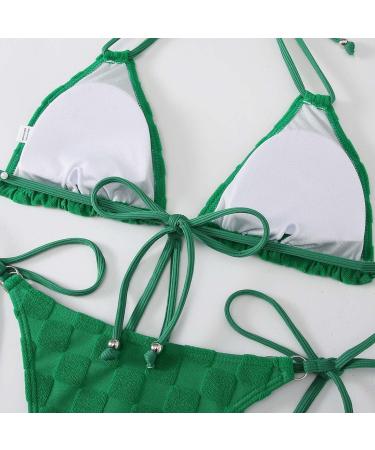 Womens Bikini Set Deep V Underwired Bikinis Swimsuit Tummy Control 2 Pieces Swimwear with Brazilian Cheeky Swim Briefs Bathing Suit Swimming Wear 5886-sgnbd-8-green XL - Buy Online on GoSupps.com